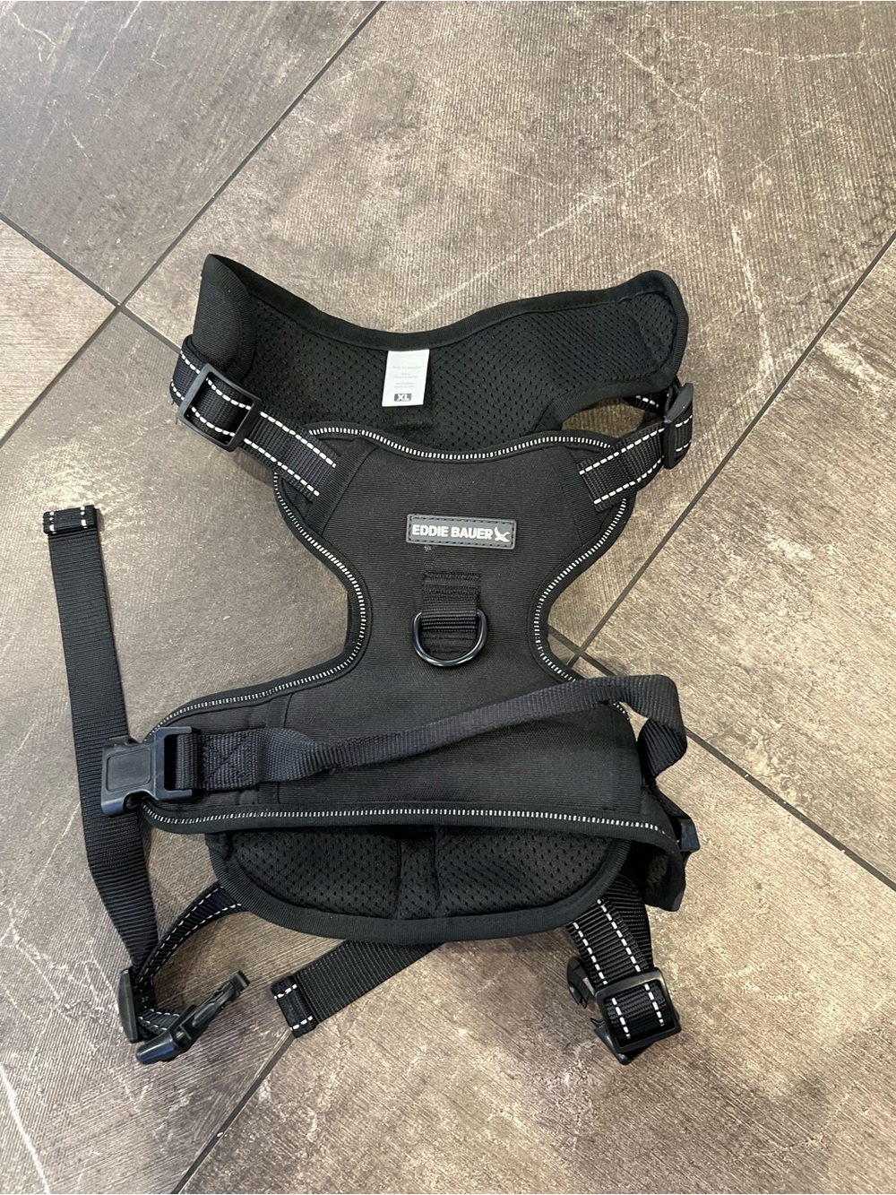 Black No-Pull Dog Harness for Large Breeds - Durable Comfort Design